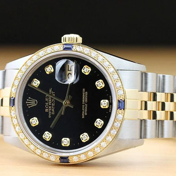 Rolex Men's Two Tone Diamond Watch! Mint! - Picture 3 of 8
